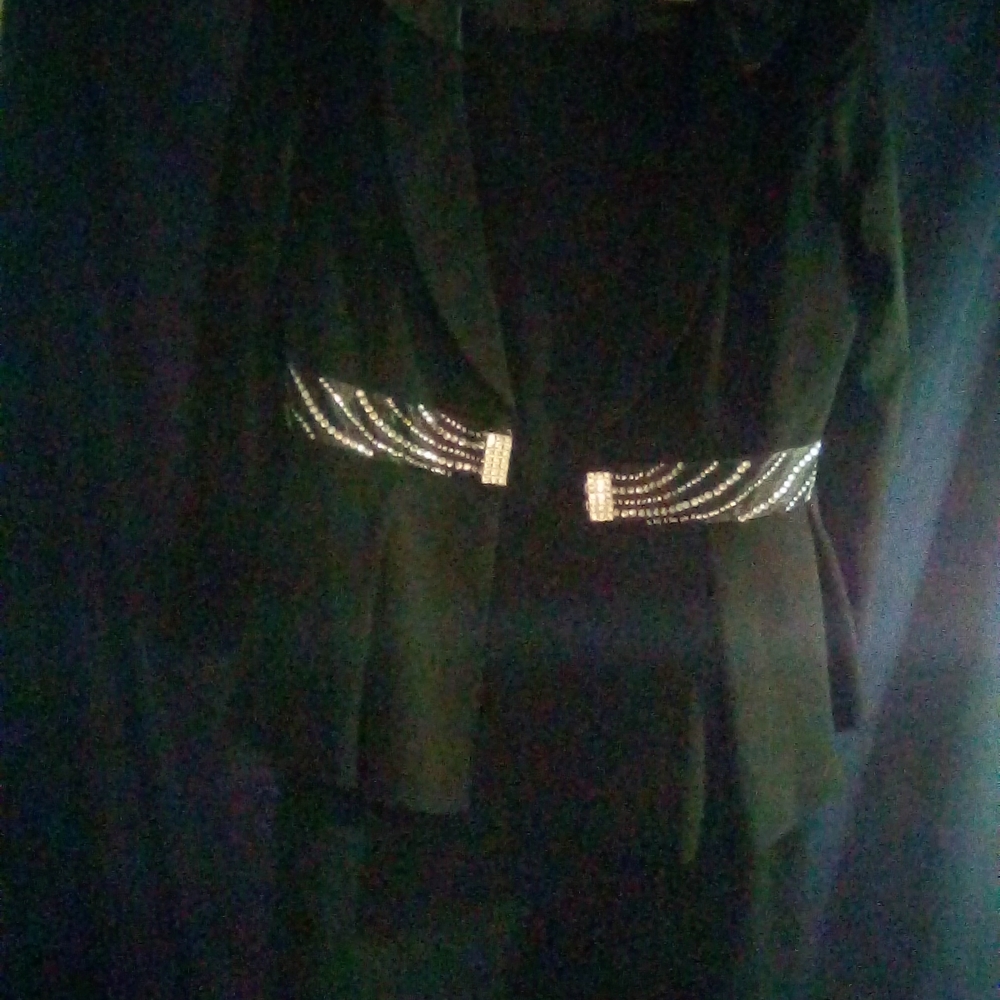 Fifth Sun Black Blazer with Embellished Belt